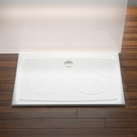 Ravak Gigant Pro lapos, szögletes, öntöttmárvány zuhanytálca csúszásmentes felülettel, 80x110 cm