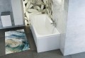 M-Acryl Mira 150x70 cm egyenes akril kád + vízszintező kádláb