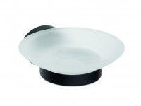 Arezzo Design Dark szappantartó, fekete + üveg tányér AR-104108040
