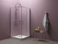 Kolpa San Eco Quat TKK 90x90 cm szögletes zuhanykabin + Trin 90x90 cm zuhanytálca + szifon CSOMAG