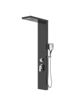Arezzo Design Columbia zuhanypanel, Matt fekete AR-9137B