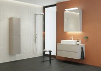 Tboss Sonja 95 komplett fürdőszobabútor szett 33 színben, 4 féle pultra tehető Roca mosdóval
