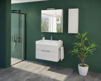 Tboss Luna 80 alsó fürdőszobabútor 2 fiókkal, mosdóval, 34 színben választható