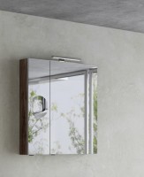 Tboss Mirror Box Recta 75x80 cm tükrös felső szekrény, 2 ajtós, 30 cm LED világítással