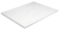 Besco Nox 100x80 öntött márvány, lapos zuhanytálca, fehér színben 