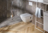 Geberit Selnova Square Rimfree, perem nélküli fali WC, zárt forma, szögletes