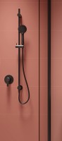 Deante Arnika falsík alatti zuhanyszett, csapteleppel együtt NERO színben  NAC_N9TP