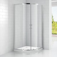 Roltechnik Project Line OBR2 90x90 íves, keretes zuhanykabin, tolóajtókkal, átlátszó üveggel