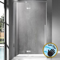 Wellis Sorrento 110 cm zuhanyajtó balos vagy jobbos, 1 nyíló ajtóval, átlátszó üveggel + Easy Clean 