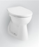 Alföldi Bázis 7094 R1 01 Clean Flush - PEREM NÉLKÜLI, MÉLYÖBLÍTÉSŰ, ALSÓ KIFOLYÁSÚ 55x36 cm álló WC 