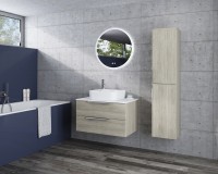 Tboss Nola 75 alsó fürdőszobabútor 2 fiókkal, kerámia mosdóval, 34 színben választható
