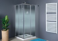N-smart Ambon Grad 80x80 cm szögletes zuhanykabin, intim üveggel, dupla tolóajtóval