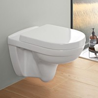 Villeroy&Boch O.Novo Combipack Rimless - perem nélküli, compact (rövidített) mélyöblítésű fali WC + 