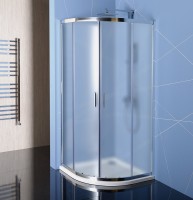 Sapho Easy Line 90x90 cm íves zuhanykabin, Brick (intim, nem átlátszó) üveggel