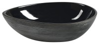 Sapho Priori pultra tehető kerámia mosdó, fekete színben PI030 51x38 cm