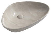 Sapho Dalma 58,5x39 cm pultra tehető mosdó, bézs márvány színben MM227
