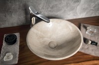 Sapho Dalma 42 cm pultra tehető mosdó, bézs márvány színben MM127