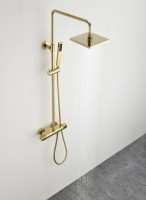 Sapho Dakar zuhanyoszlop termosztátos csapteleppel zuhanyszettel, arany SZ139