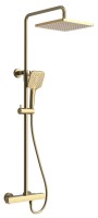 Sapho Dakar zuhanyoszlop termosztátos csapteleppel + zuhanyszettel, matt arany SZ139GB