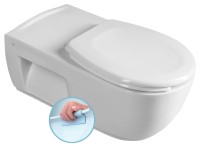 Sapho Fali WC mozgáskorlátozottak részére, perem nélküli 37x70 cm TU1206