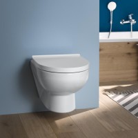Duravit Durastyle No.1 Rimless - perem nélküli Compact fali WC (rövidített kivitel) + lecsapód