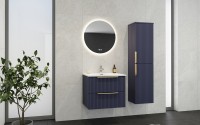 Tboss Zenna 120 fali alsó fürdőszobabútor 2 fiókkal, dupla kerámia mosdóval, 34 színben és