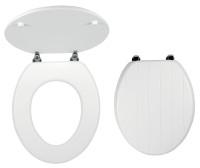 Ferro Provance, fehér, deszka mintás WC ülőke