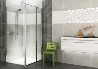 Deante Cubic 80x80 cm szögletes zuhanykabin, nyíló ajtóval, króm profillal, vízkőmentes átlátszó üve