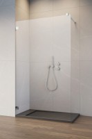 Radaway Essenza Pro Walk In zuhanyfal, átlátszó üveggel, króm profillal