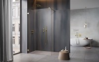 Radaway Essenza Pro Walk In zuhanyfal, átlátszó üveggel, 5 különleges színben választható profillal