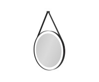 Arezzo Design LED kerek okos tükör, 60 cm, fekete AR-3055