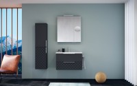Tboss Quarto alsó fürdőszobabútor 2 fiókkal, kerámia mosdóval, 3 féle fogantyúval és 33 színben v