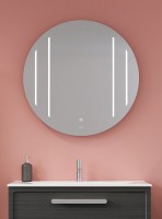 Tboss Floating Mirror Aton 80 cm kerek tükör, integrált LED világítással, érintőkapcsolóval