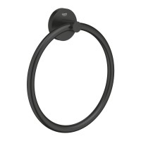 Grohe Essentials Black fali törölközőtartó gyűrű, matt fekete 1024612430