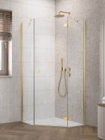 Radaway Essenza PTJ ötszögletű zuhanykabin, nyíló ajtóval, 5 különleges színben választható
