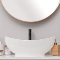 Invena Feme pultra tehető 59 cm mosdó, csaplyukkal