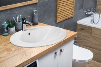 Invena Ajtra pultba süllyeszthető 50 cm mosdó, csaplyukkal