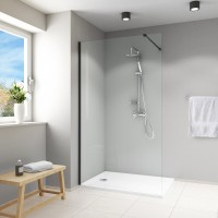 Roltechnik Project Line EI TWF 800 Walk-in zuhanyfal, fekete profillal