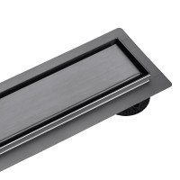 Roltechnik Rozsdamentes 70 cm zuhanyfolyóka látszó vagy burkolható fedlappal szálcsiszolt gunmetal