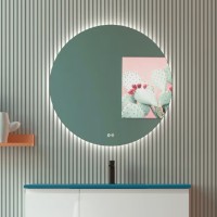 Coycama Verona Round tükör, beépített ledvilágítással és páramentesítővel