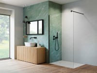 H2O Walk-in zuhanyfal, Easy Clean vízlepergető bevonattal