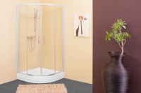 Kolpa San SQ Line TKP 90x90 cm íves zuhanykabin ezüst kerettel MINTADARAB KIÁRUSÍTÁS