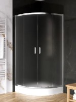 New Trendy Suvia 80x80 cm íves zuhanykabin, Active Shield vízlepergető üvegbevonattal