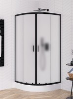 New Trendy Suvia 90x90 cm íves zuhanykabin, matt - intim üveggel, Active Shield vízlepergető üvegbev