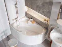 Ravak Rosa I 140x105 cm aszimmetrikus akril kád, jobbos vagy balos kivitelben