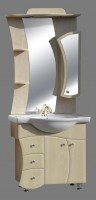Guido Trend 80 komplett fürdőszoba bútor, tükrös felső résszel, mosdóval, 7 választható színben