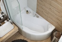 H2O Fortuna 150x100 cm aszimmetrikus akril kád