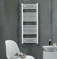 Zehnder Aura törölközőszárító radiátor, egyenes, fehér 500x800 mm