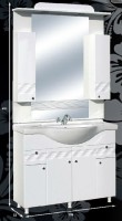Guido Porcelán Óceán 100 komplett fürdőszoba bútor, sima tükörrel, mosdókagylóval, 7 színben