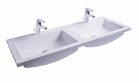 Marmorin Zege - Dom 120 öntött márvány dupla medencés mosdó